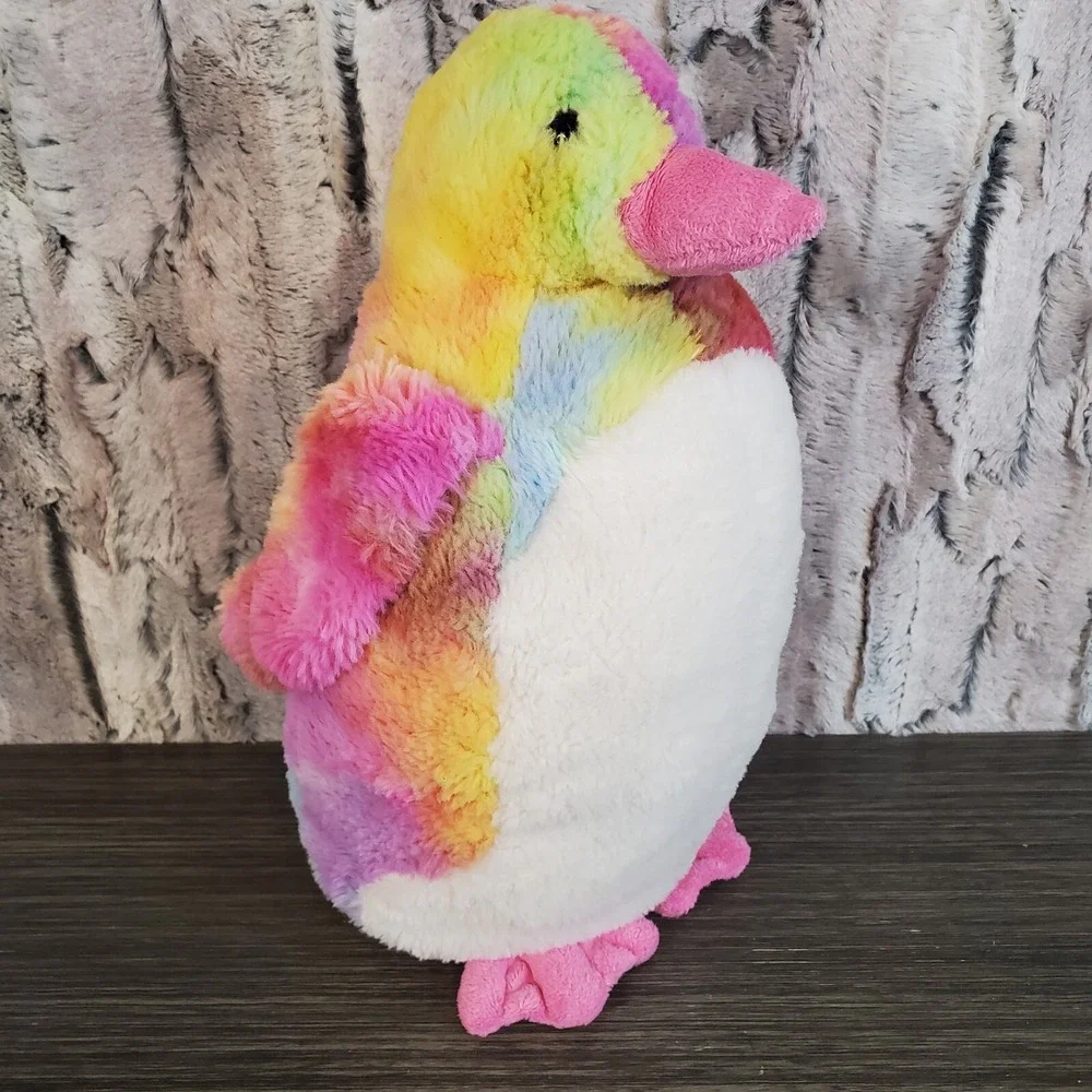 Sea World Rainbow Colored Penguin Plush 14